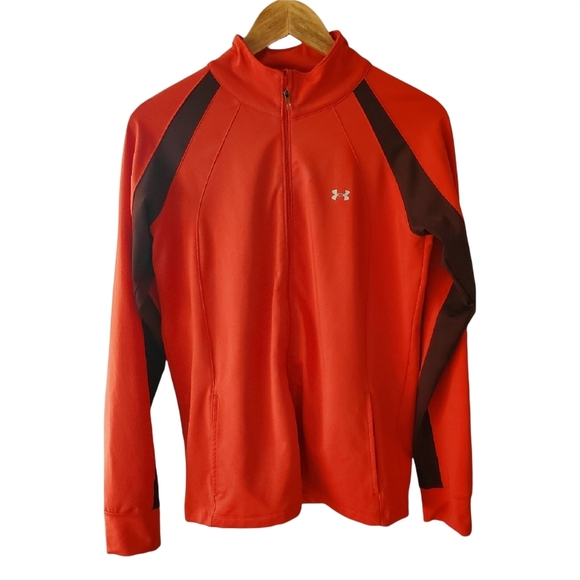 Under Armour Red and Black Track Jacket Size Large - Picture 1 of 5